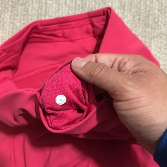 Lululemon Women's Sun Runner Crop 17" Inseam Fuchsia Pink Size 4 Leggings - Picture 10 of 13